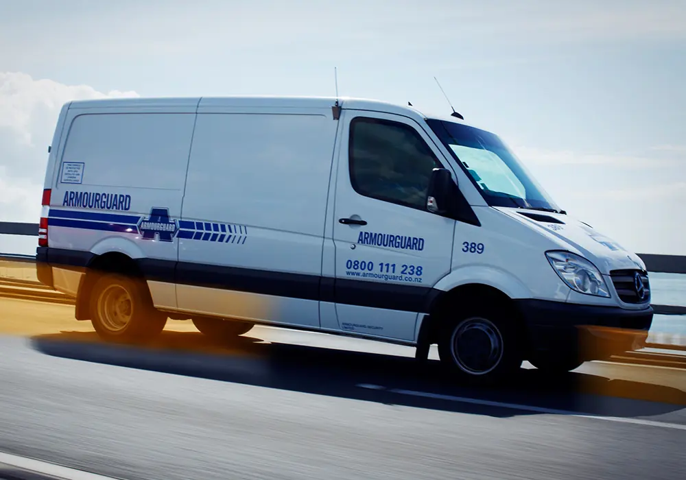 Armourguard cash-in-transit van