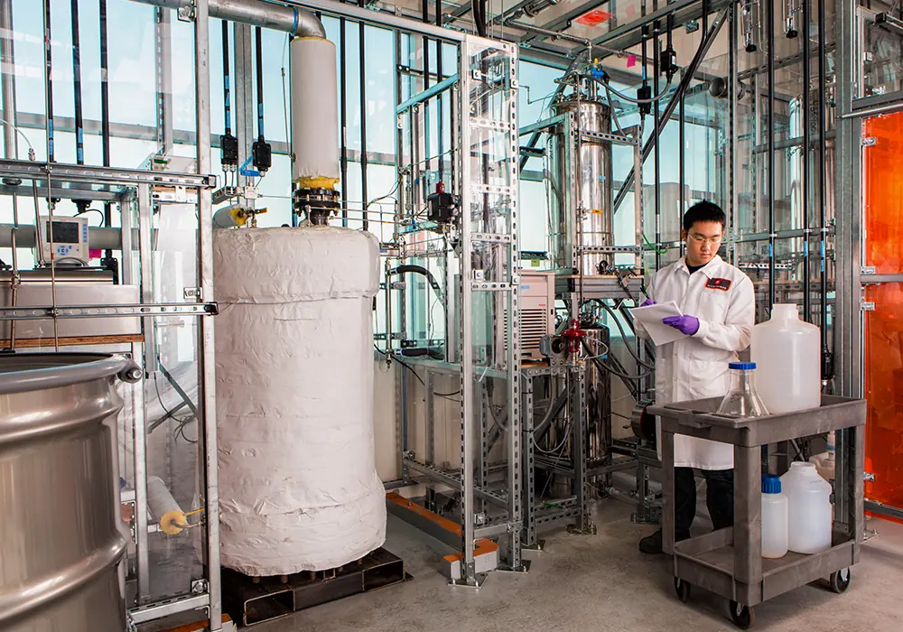 Origin Materials pilot plant equipment